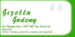 gizella godeny business card